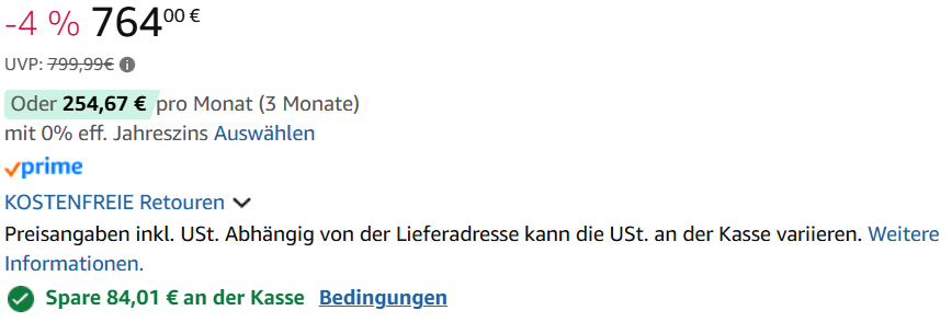 Automatischer Rabatt Hinweis