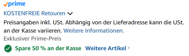 Automatischer Rabatt Variante