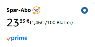 Spar-Abo Preisvergleich